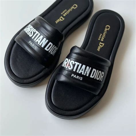 christian dior fur slides|christian dior slides price.